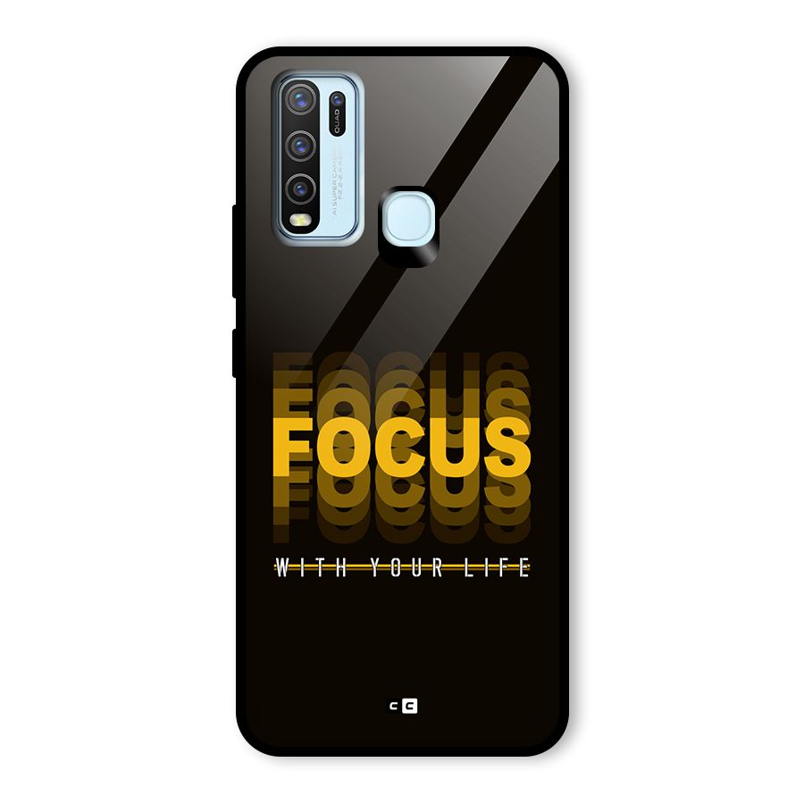 Focus Life Glass Back Case for Vivo Y30
