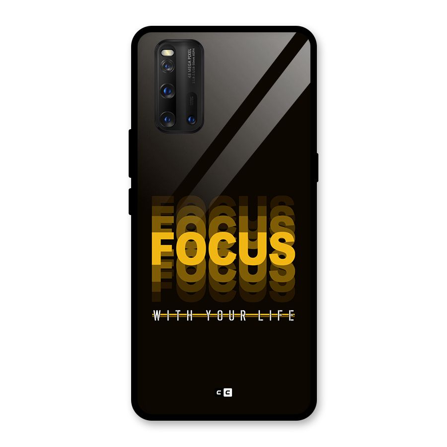 Focus Life Glass Back Case for Vivo iQOO 3