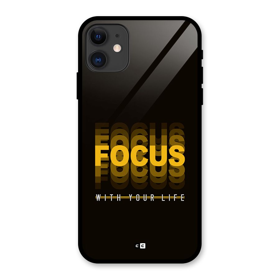 Focus Life Glass Back Case for iPhone 11