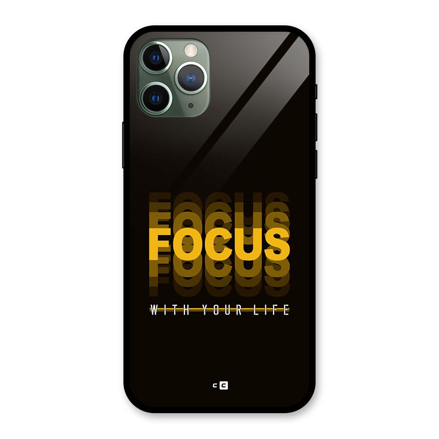 Focus Life Glass Back Case for iPhone 11 Pro