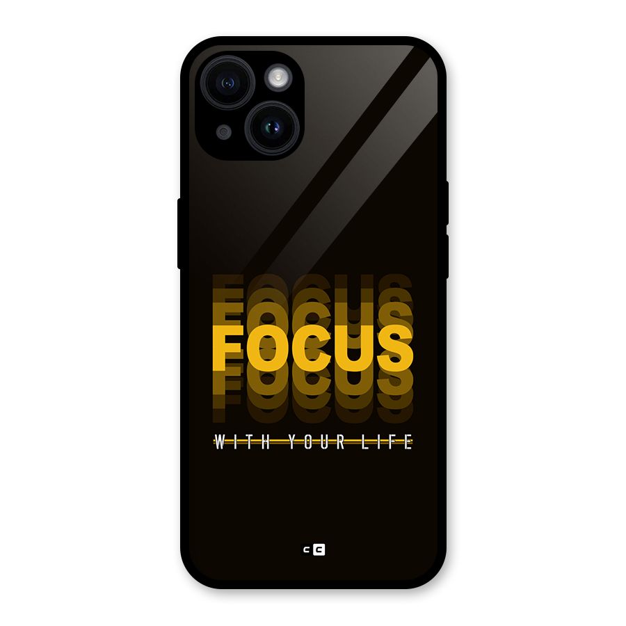 Focus Life Glass Back Case for iPhone 14