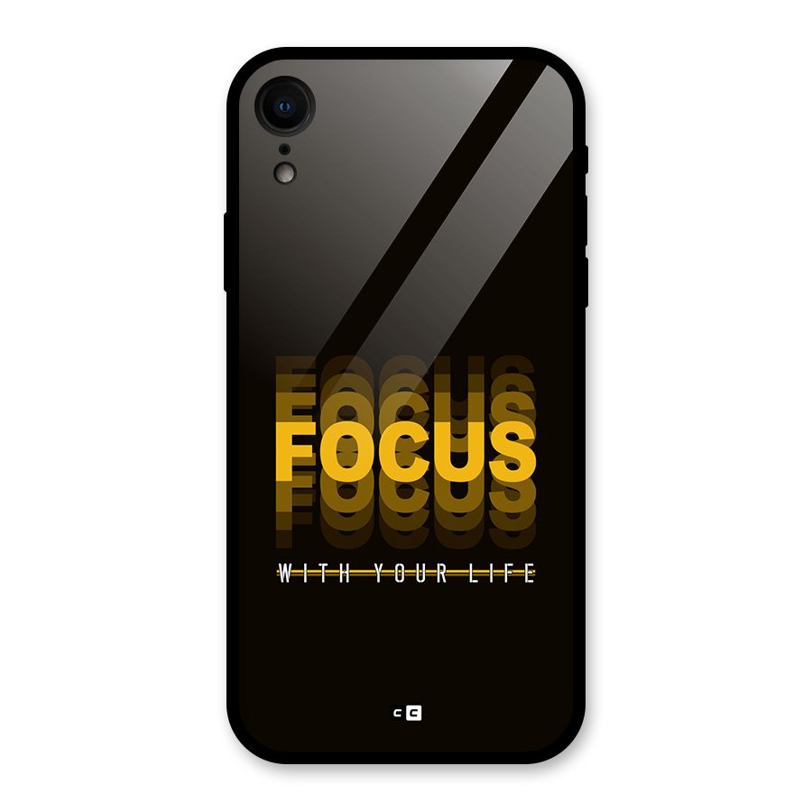 Focus Life Glass Back Case for iPhone XR
