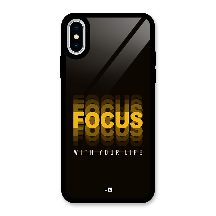 Focus Life Glass Back Case for iPhone XS