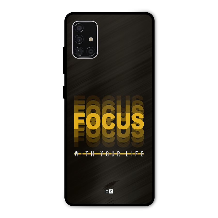 Focus Life Metal Back Case for Galaxy A51