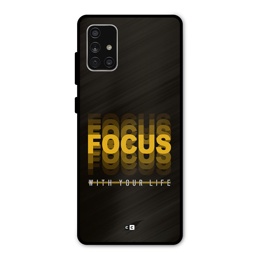 Focus Life Metal Back Case for Galaxy A71