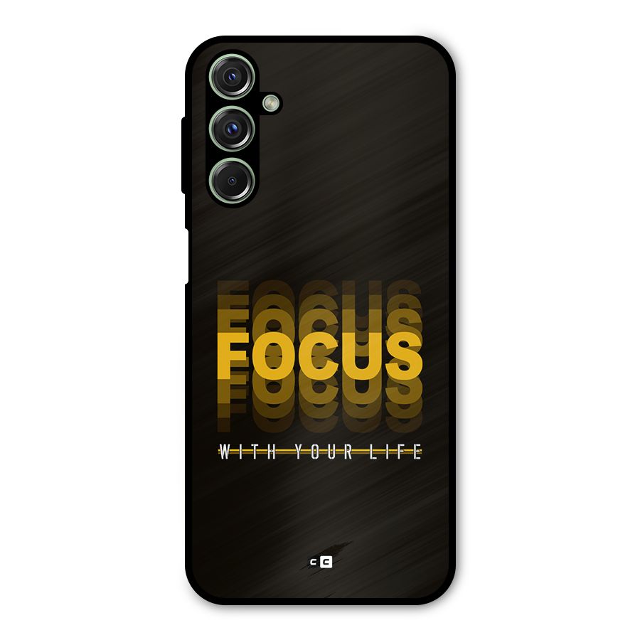 Focus Life Metal Back Case for Galaxy F34