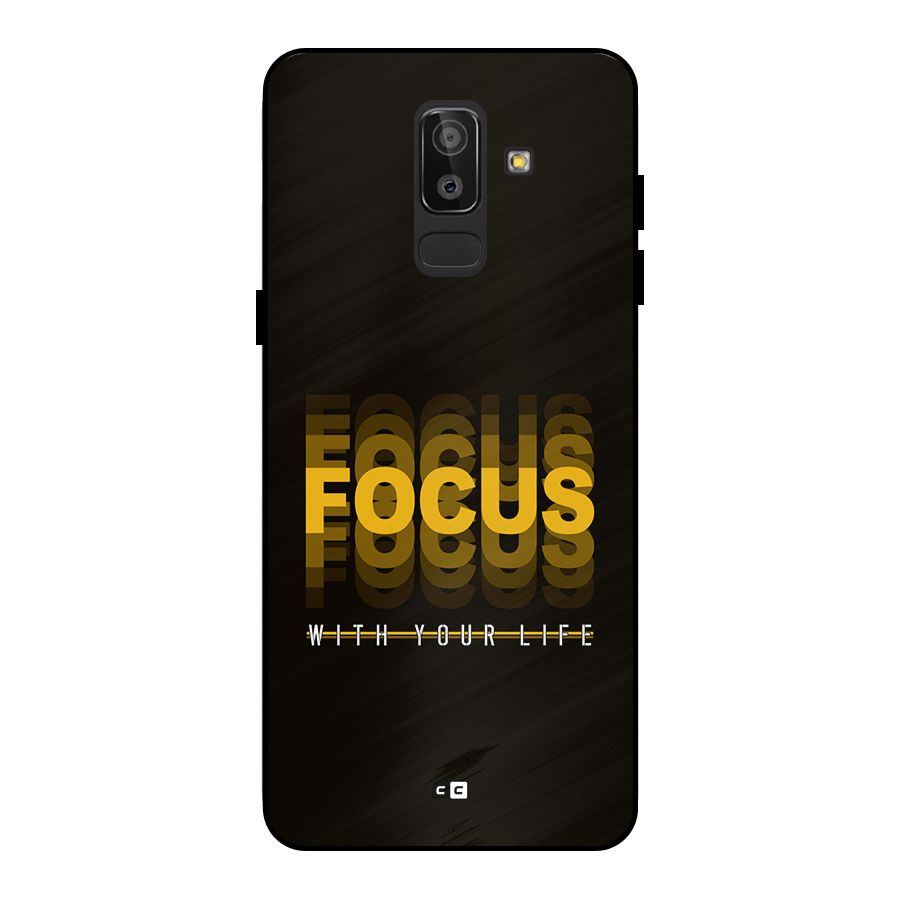 Focus Life Metal Back Case for Galaxy J8