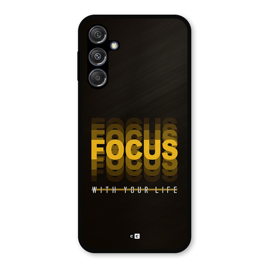 Focus Life Metal Back Case for Galaxy M34 5G