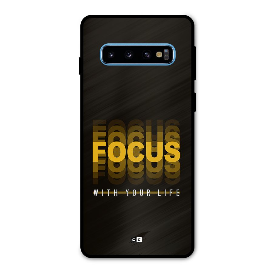 Focus Life Metal Back Case for Galaxy S10