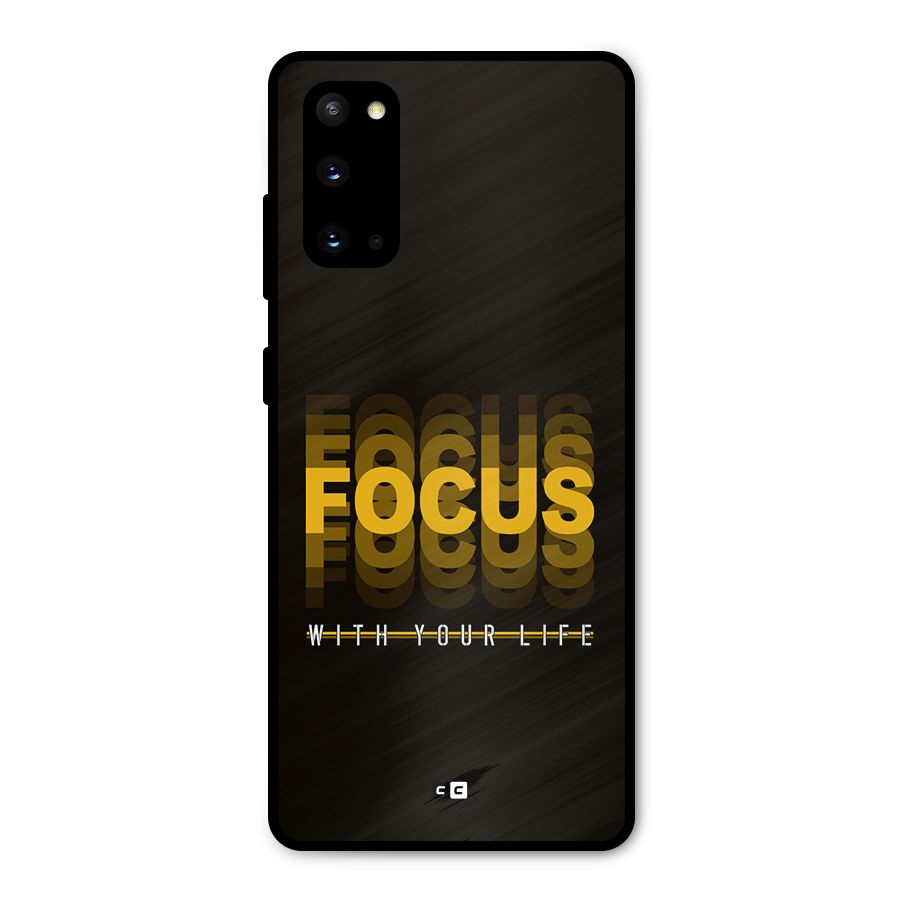 Focus Life Metal Back Case for Galaxy S20