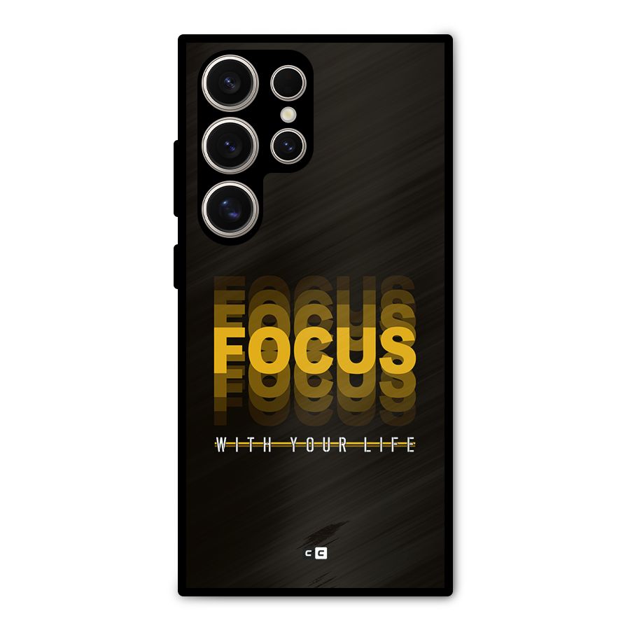 Focus Life Metal Back Case for Galaxy S24 Ultra
