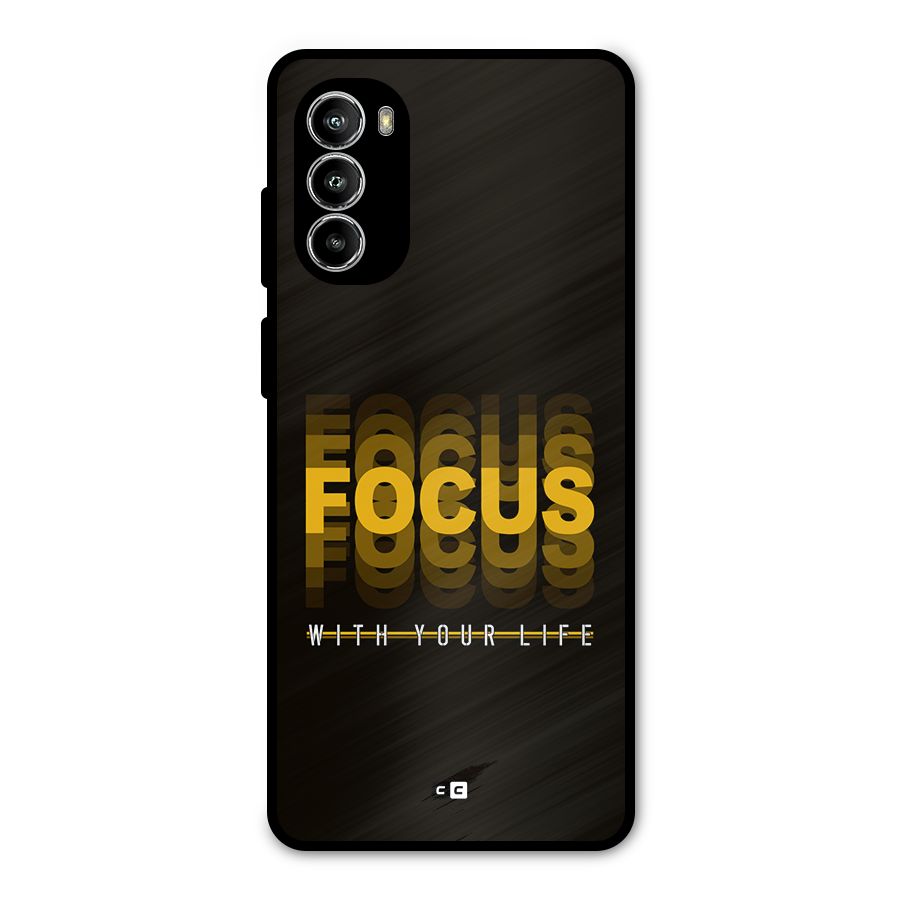 Focus Life Metal Back Case for Moto G52