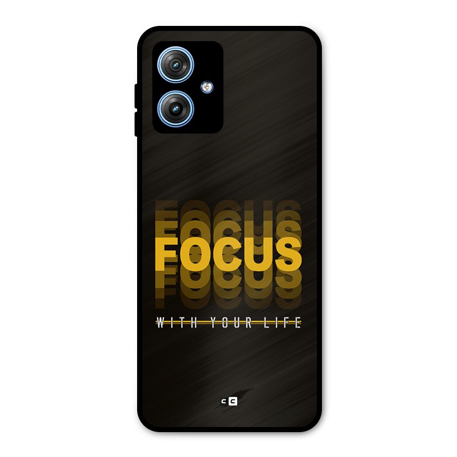 Focus Life Metal Back Case for Moto G54