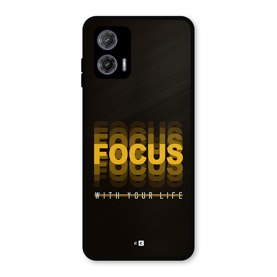 Focus Life Metal Back Case for Moto G73