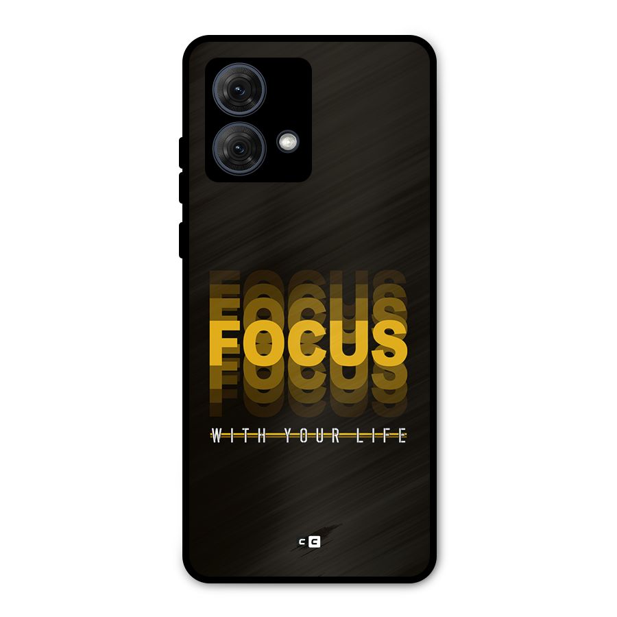 Focus Life Metal Back Case for Moto G84