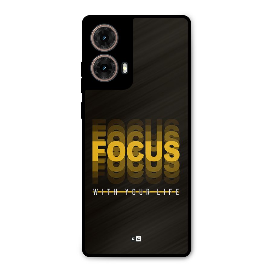 Focus Life Metal Back Case for Moto G85