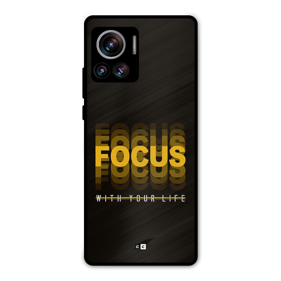 Focus Life Metal Back Case for Motorola Edge 30 Ultra