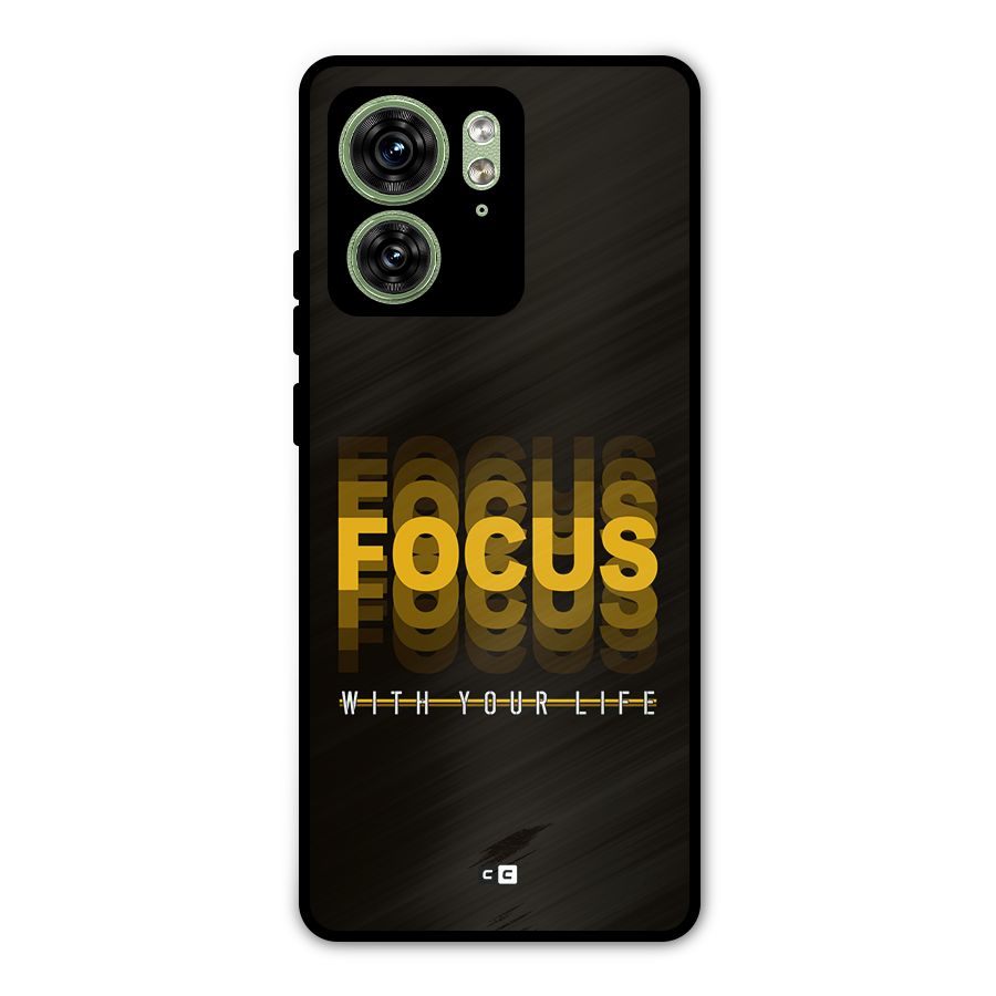 Focus Life Metal Back Case for Motorola Edge 40 5G