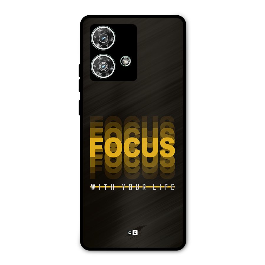 Focus Life Metal Back Case for Motorola Edge 40 Neo