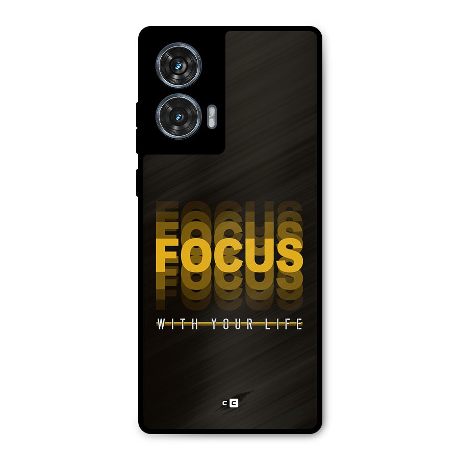 Focus Life Metal Back Case for Motorola Edge 50 Fusion