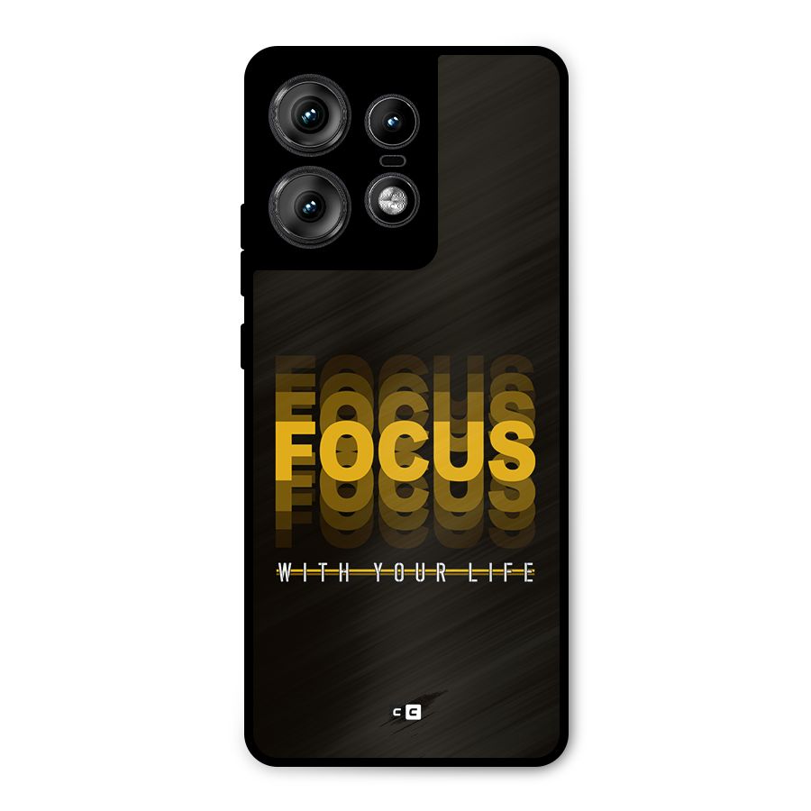 Focus Life Metal Back Case for Motorola Edge 50 Pro