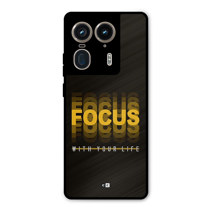 Focus Life Metal Back Case for Motorola Edge 50 Ultra