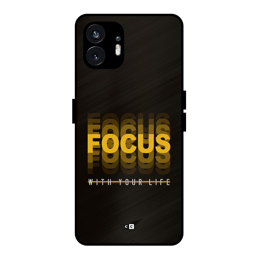 Focus Life Metal Back Case for Nothing Phone 2