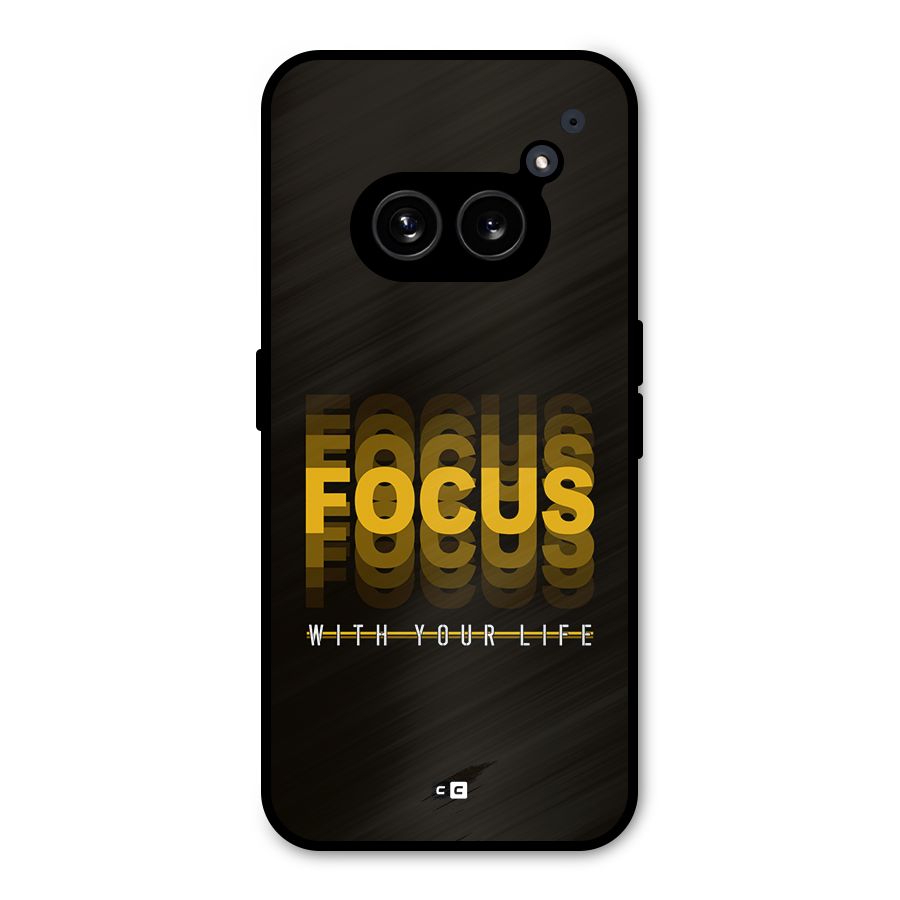 Focus Life Metal Back Case for Nothing Phone 2a Plus