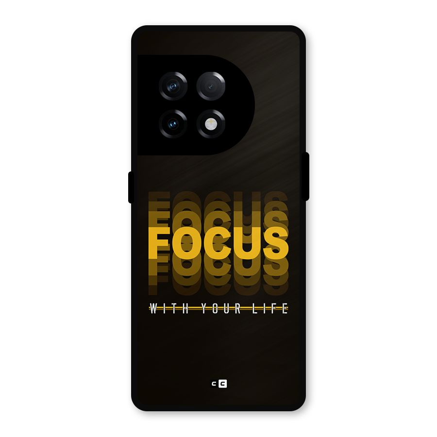 Focus Life Metal Back Case for OnePlus 11R