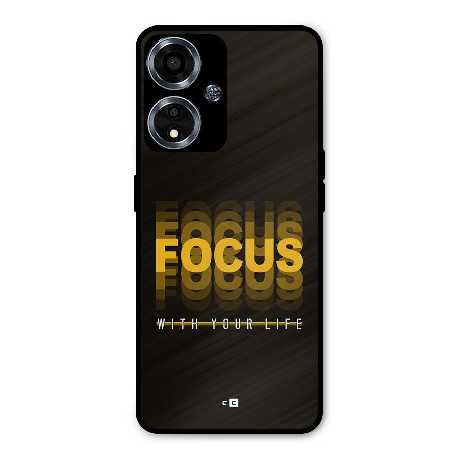 Focus Life Metal Back Case for Oppo A59