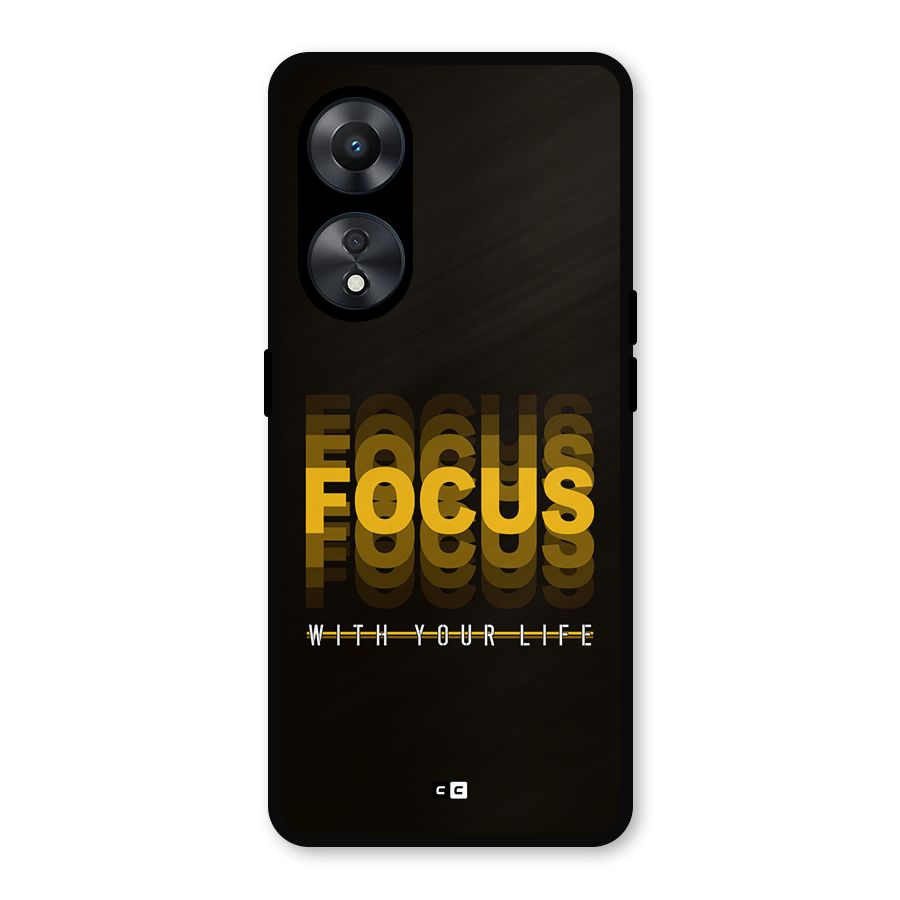 Focus Life Metal Back Case for Oppo A78