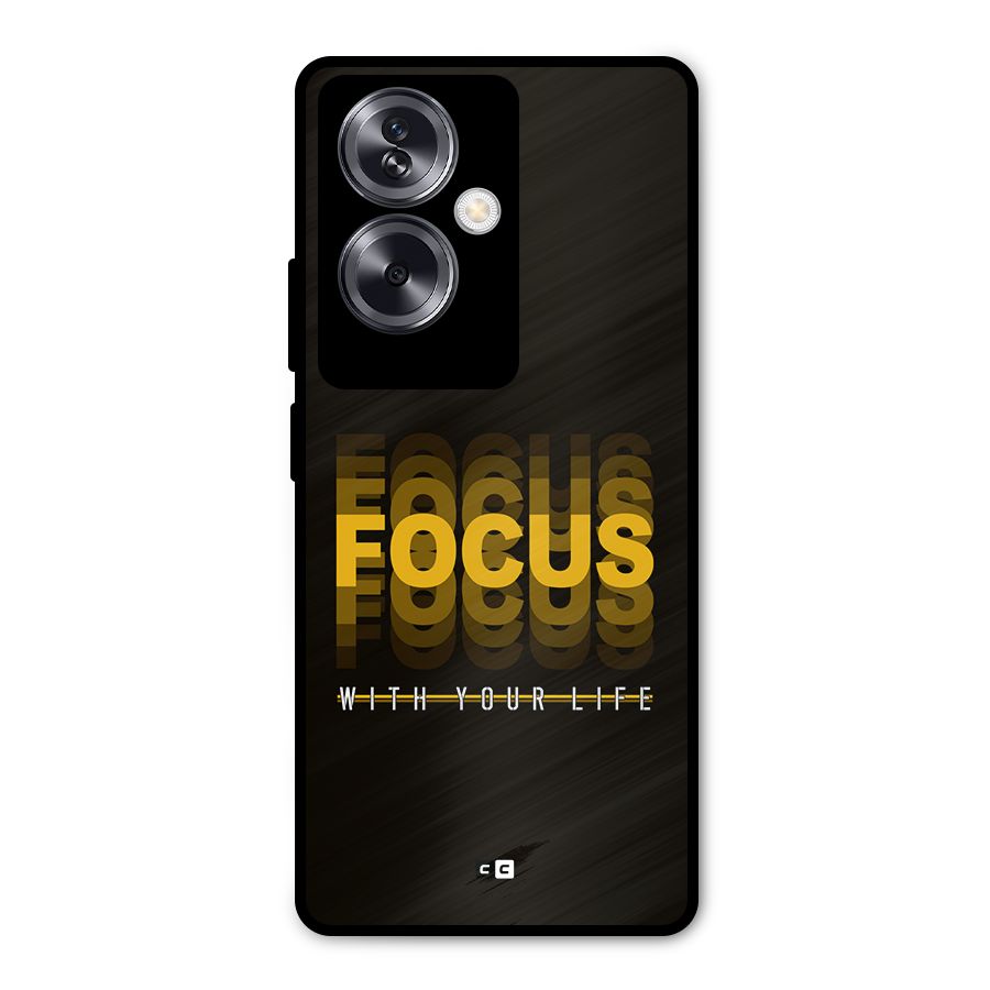 Focus Life Metal Back Case for Oppo A79 5G