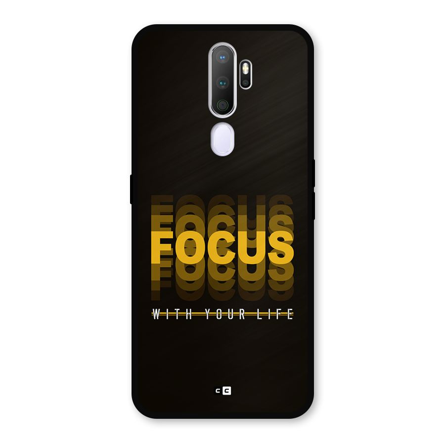 Focus Life Metal Back Case for Oppo A9 (2020)
