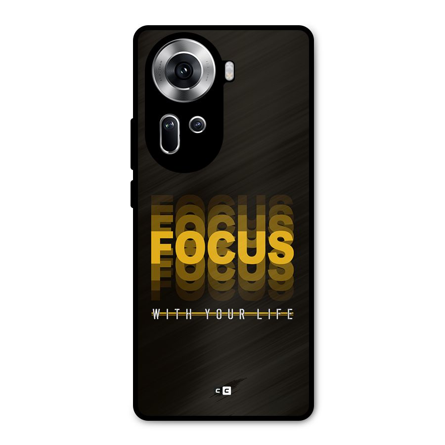 Focus Life Metal Back Case for Oppo Reno11 5G