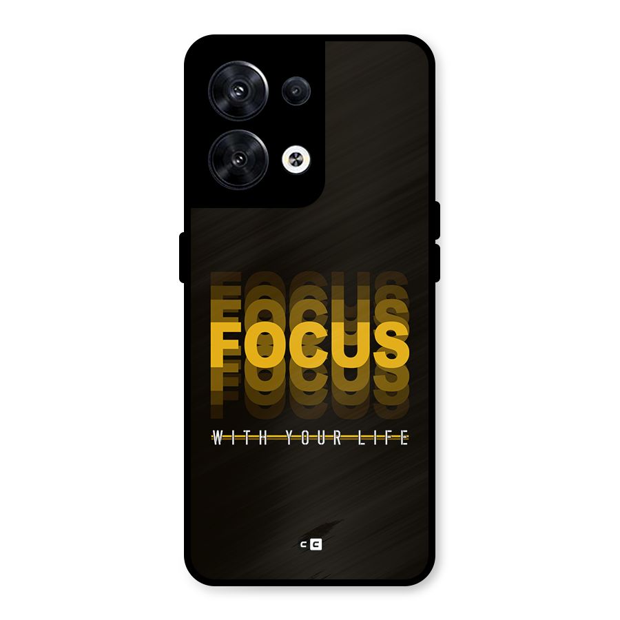 Focus Life Metal Back Case for Oppo Reno8 5G