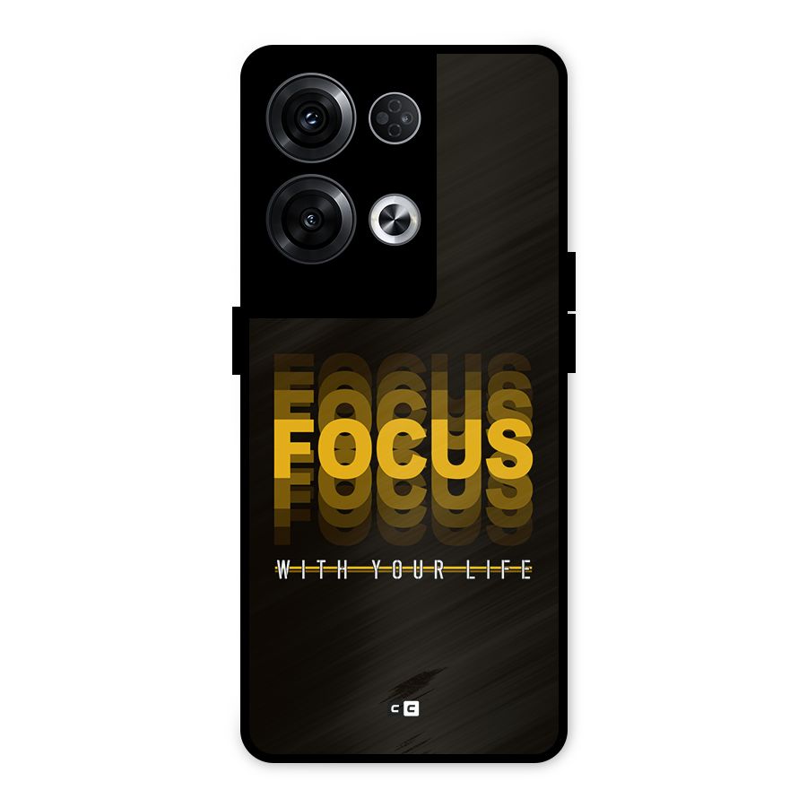 Focus Life Metal Back Case for Oppo Reno8 Pro 5G