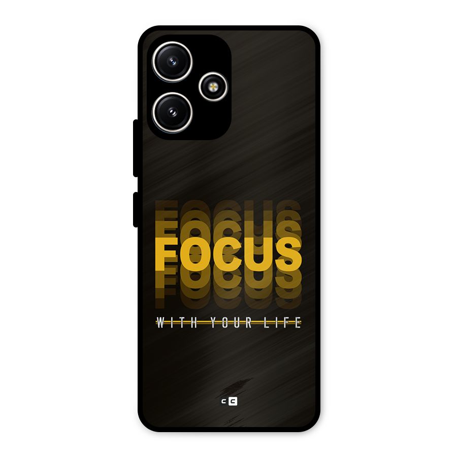 Focus Life Metal Back Case for Poco M6 Pro