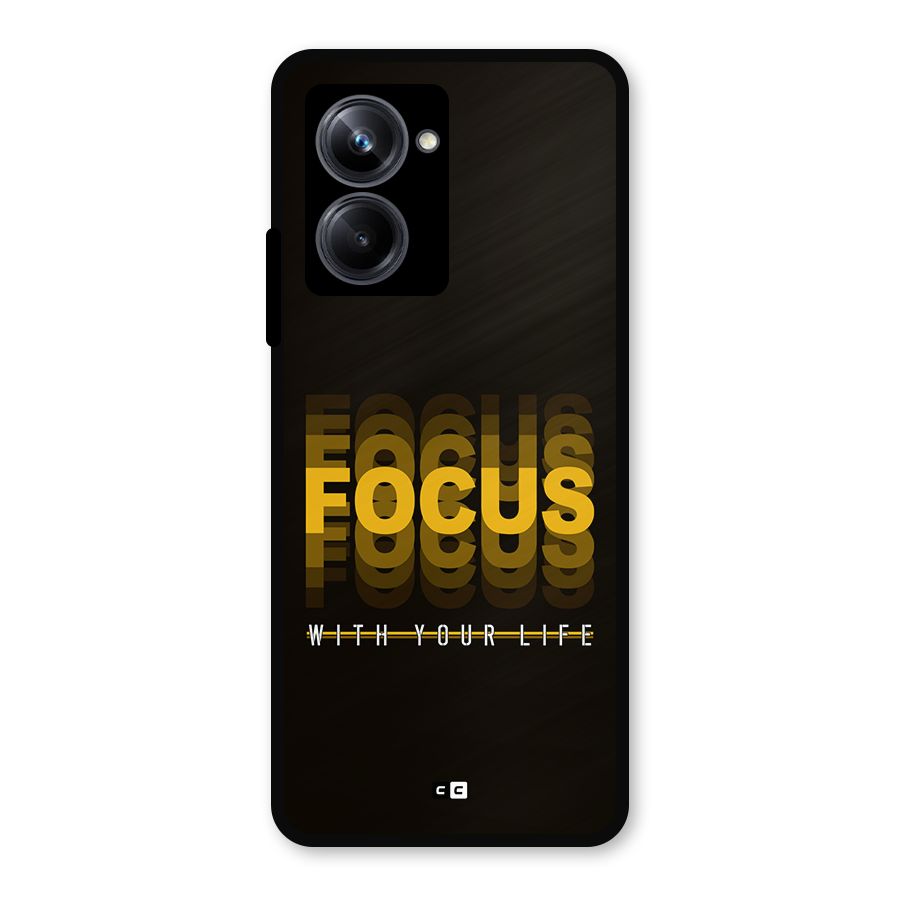 Focus Life Metal Back Case for Realme 10 Pro