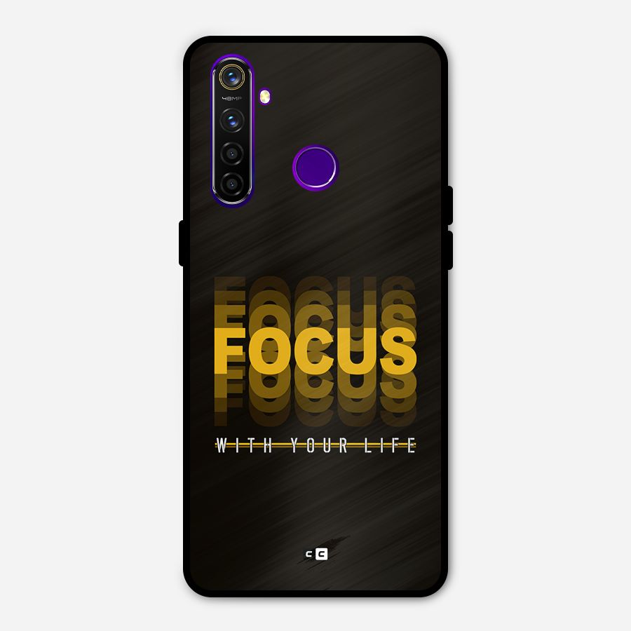 Focus Life Metal Back Case for Realme 5 Pro