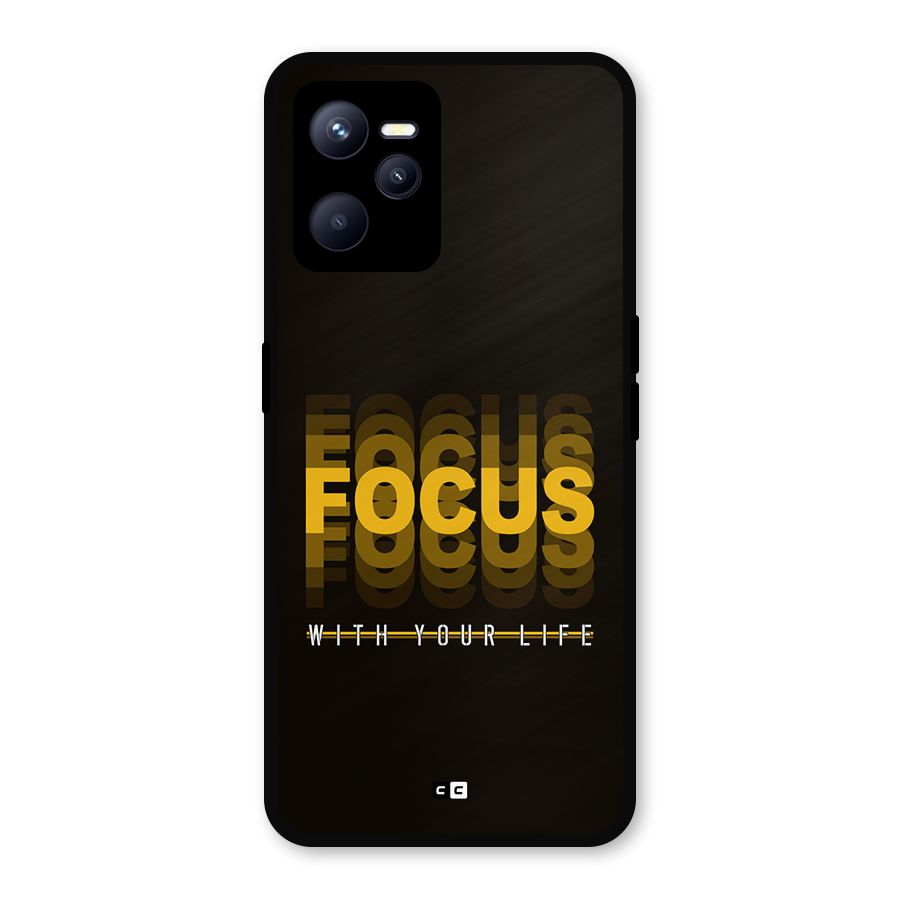 Focus Life Metal Back Case for Realme C35