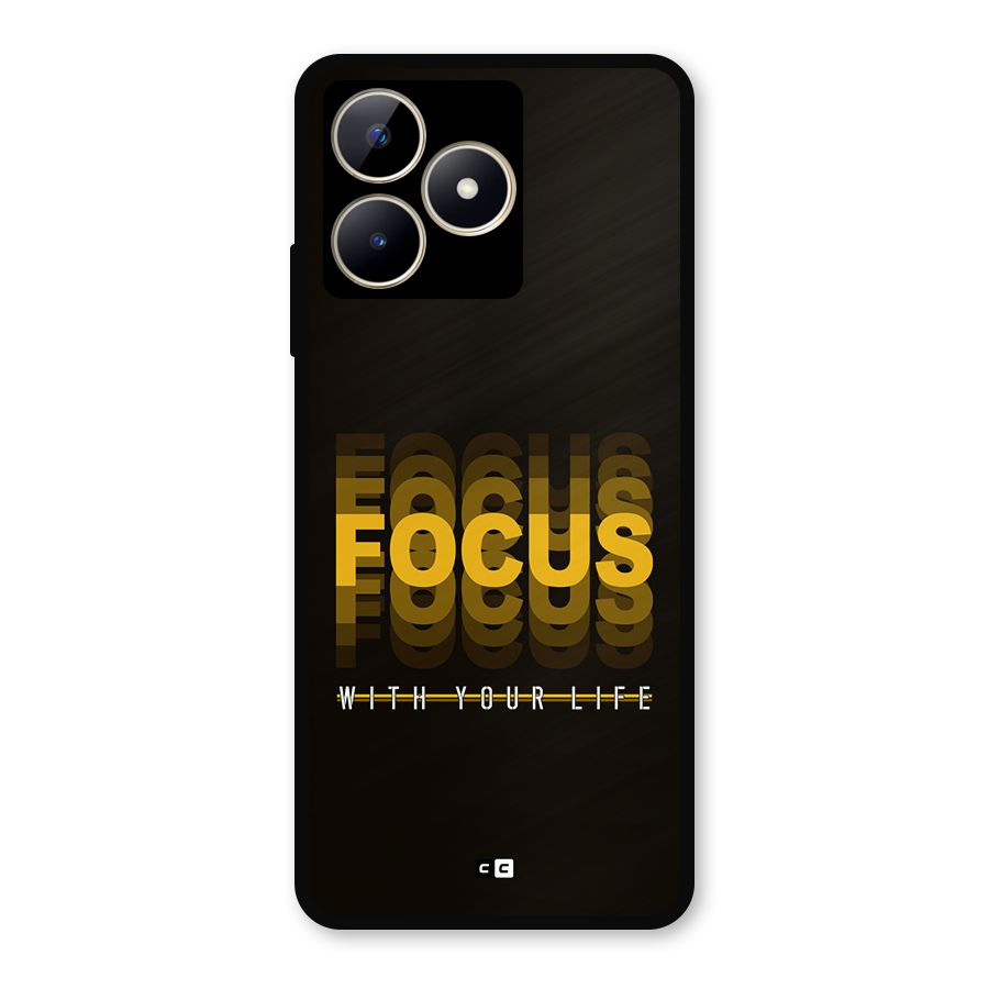 Focus Life Metal Back Case for Realme C53