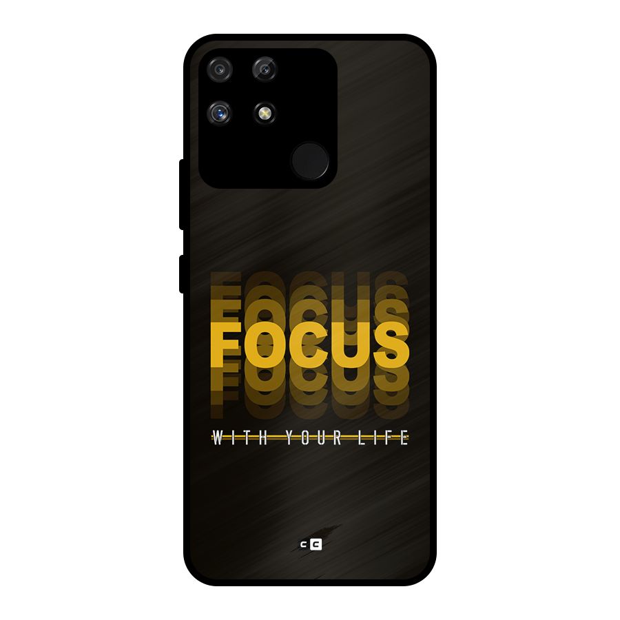 Focus Life Metal Back Case for Realme Narzo 50A