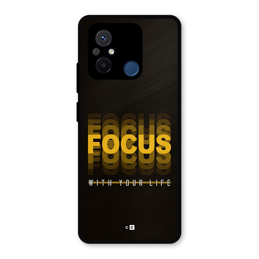 Focus Life Metal Back Case for Redmi 12C