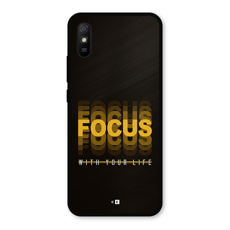 Focus Life Metal Back Case for Redmi 9i