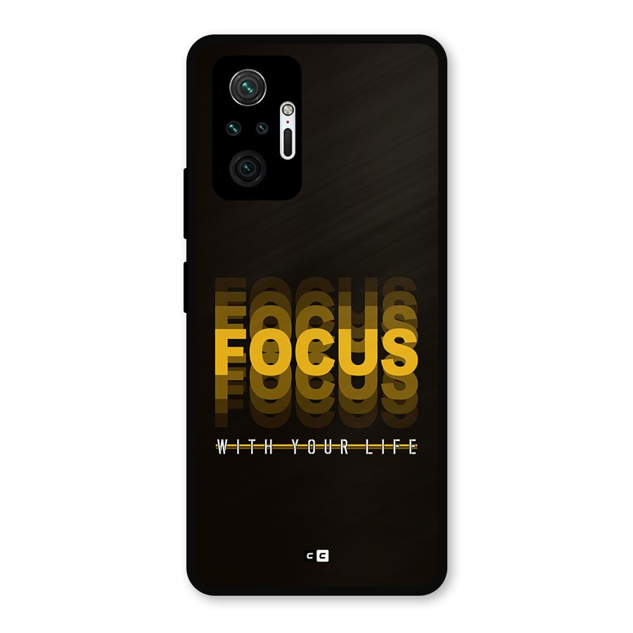 Focus Life Metal Back Case for Redmi Note 10 Pro Max