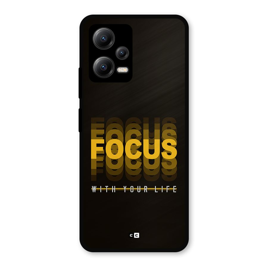 Focus Life Metal Back Case for Redmi Note 12 5G