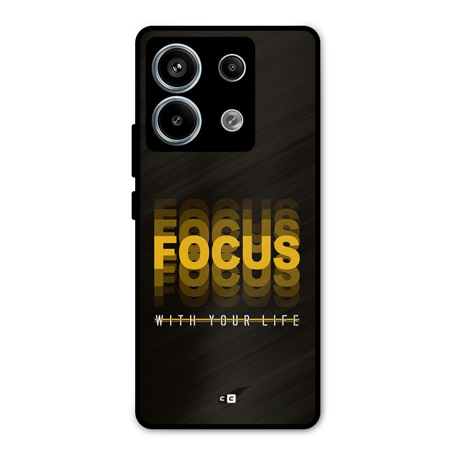 Focus Life Metal Back Case for Redmi Note 13 Pro 5G