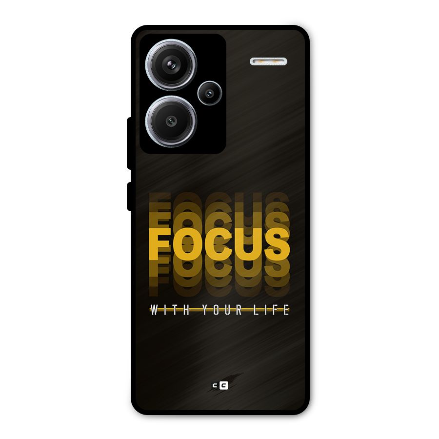 Focus Life Metal Back Case for Redmi Note 13 Pro Plus