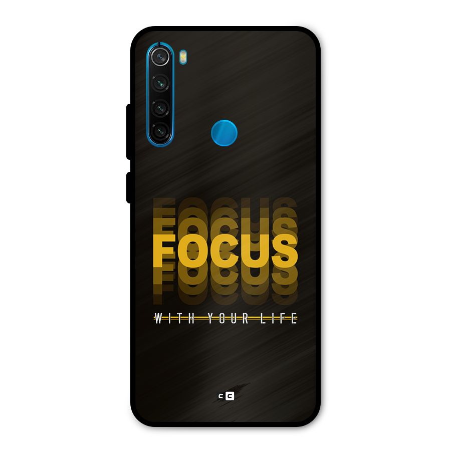 Focus Life Metal Back Case for Redmi Note 8