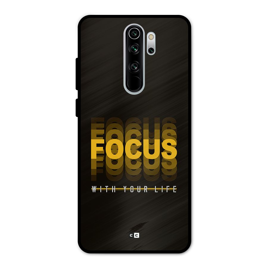 Focus Life Metal Back Case for Redmi Note 8 Pro